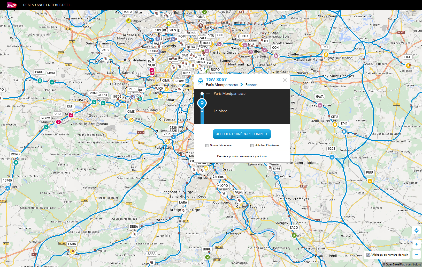 HaCon SNCF Maps