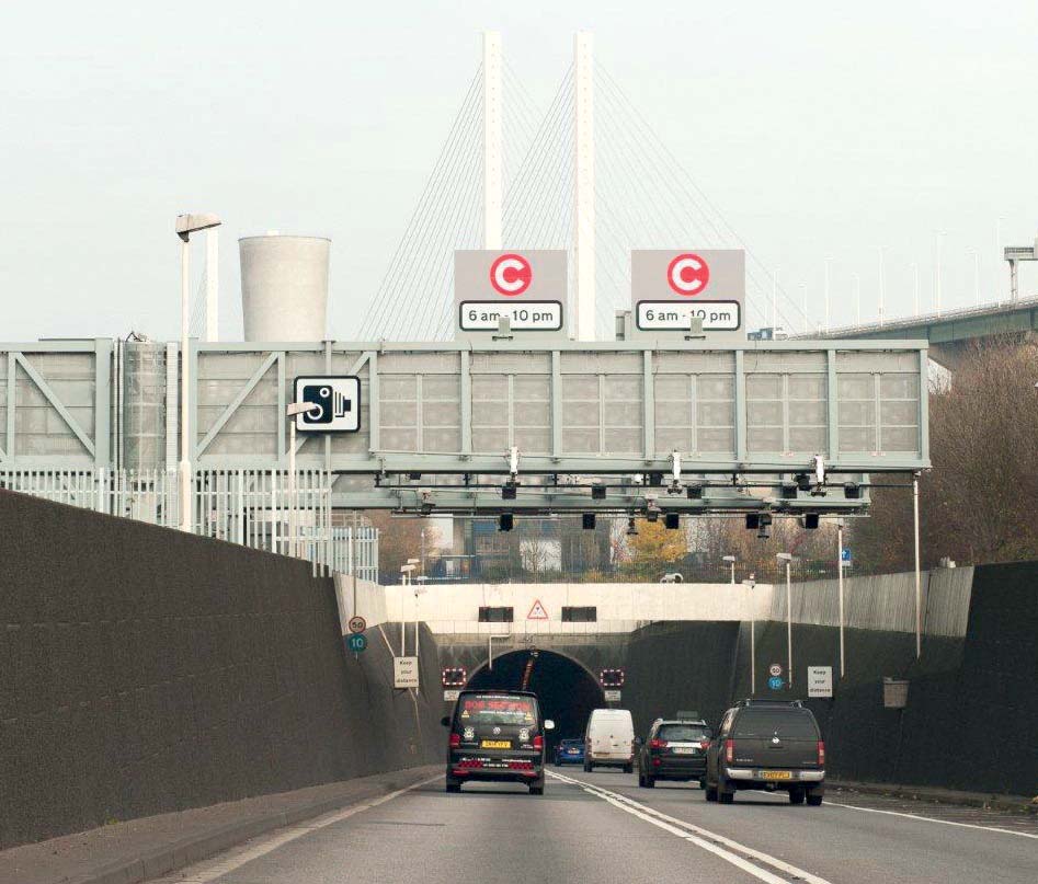 Dartford Tunnel Newer tunnel more headroom