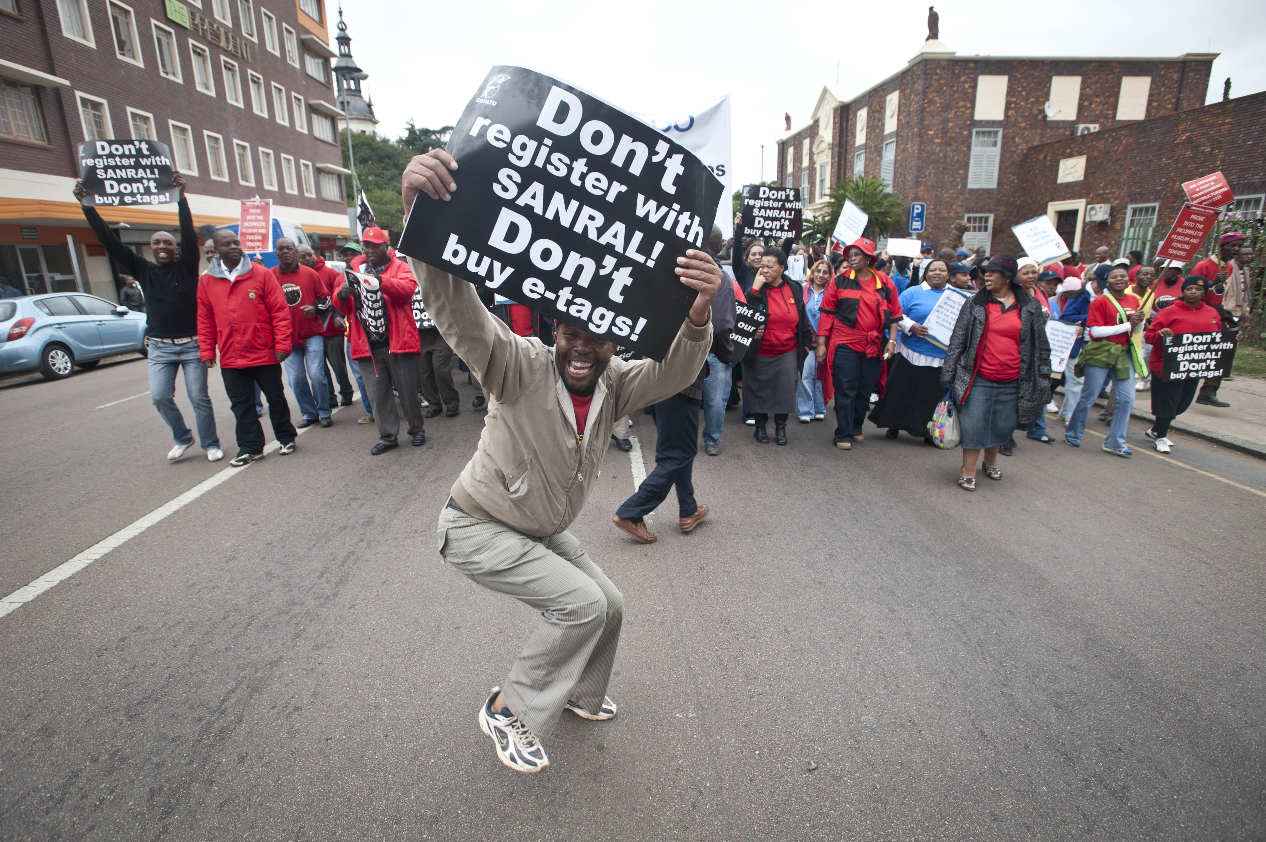 ITS Charging and Tolling Sanral protest South Africa