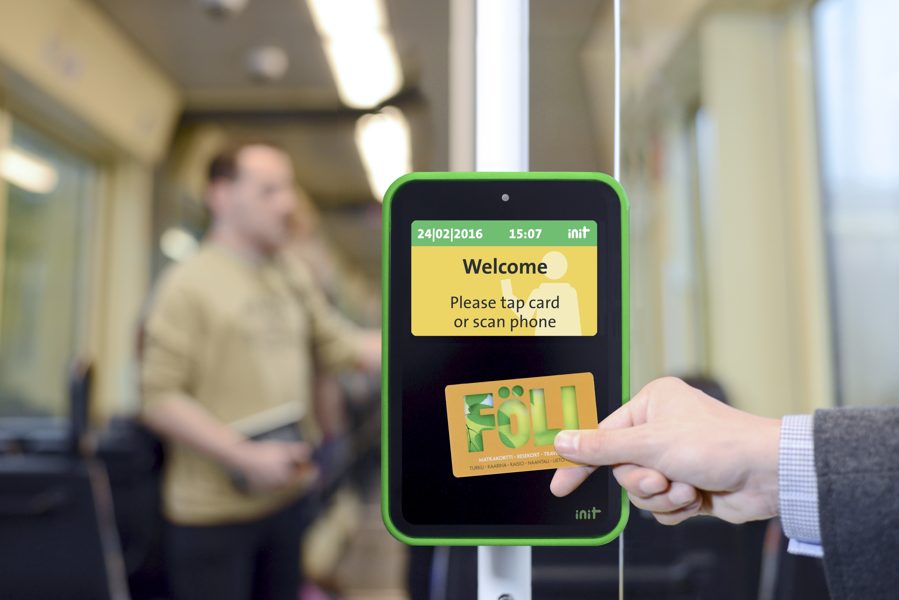 Init’s new passenger terminal Proxmobil3 supports all variations of e-ticketing Init’s new passenger terminal Proxmobil3