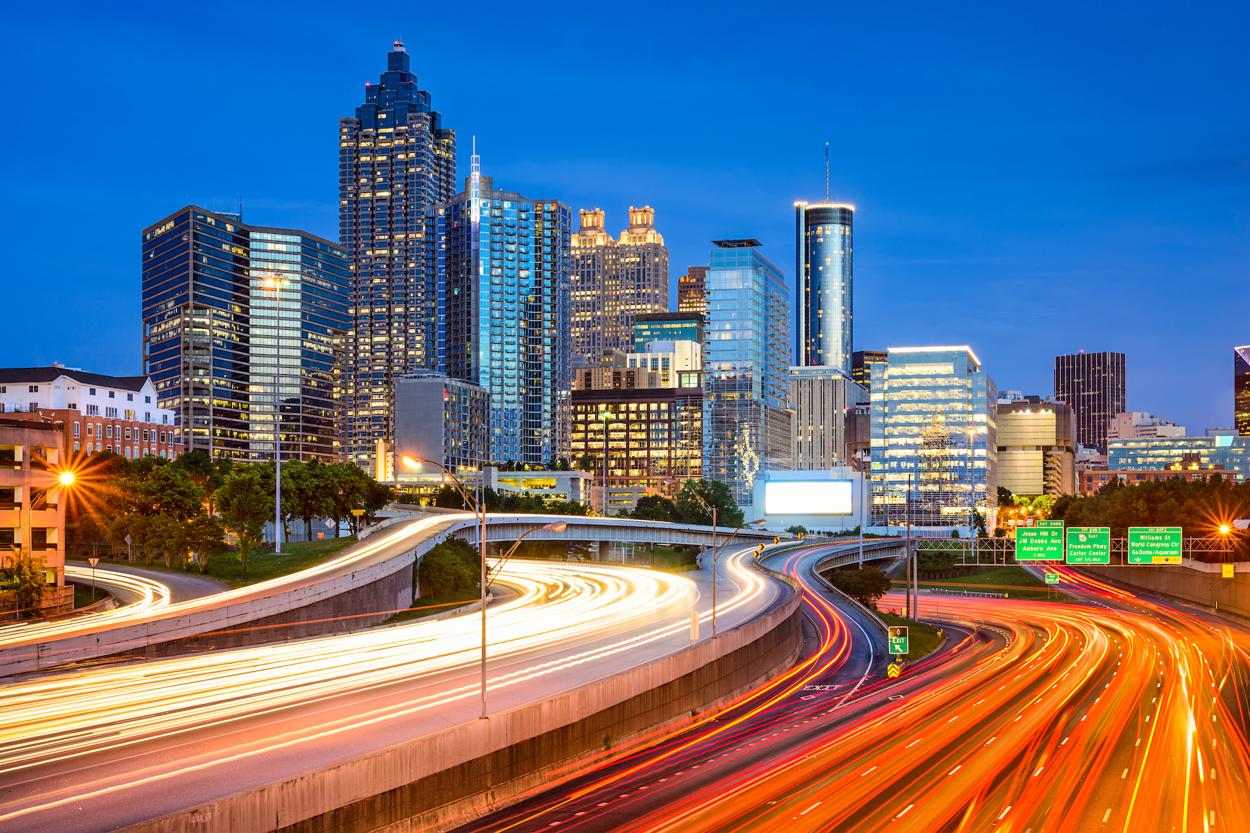 Commuters in Atlanta