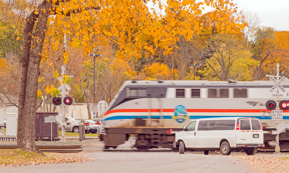 Trains and road vehicles have been meeting for more than 100 years © Steve Callahan | Dreamstime.com