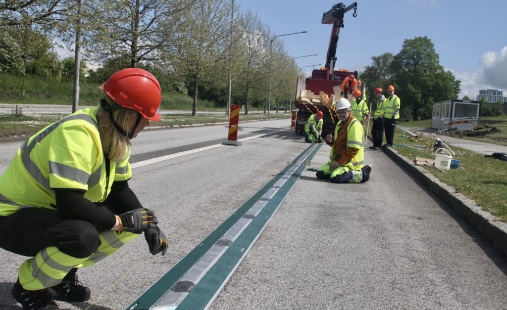 Electric road Sweden Trafikverket