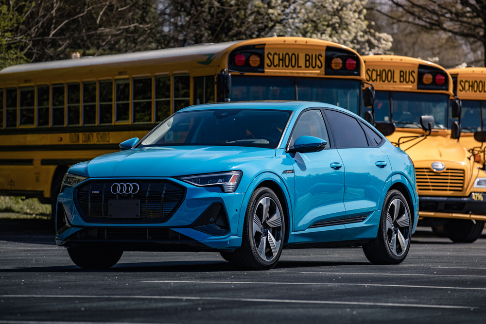 Deployment will involve a Blue Bird school bus and an Audi SUV (image credit: Stephen Averett on behalf of Audi of America)