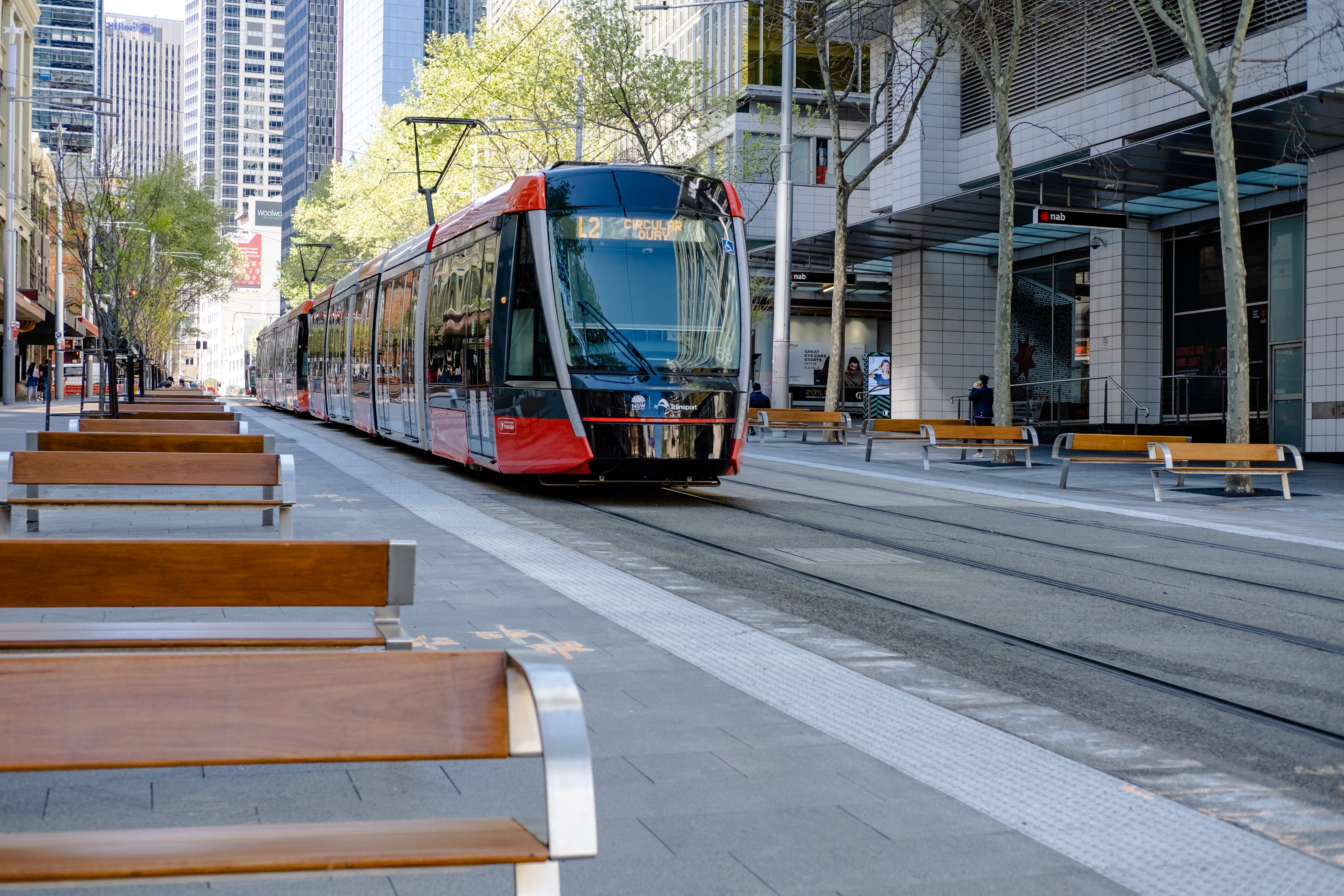 Australia Sydney pedestrian boulevard George Street Goulburn Street Rawson Place