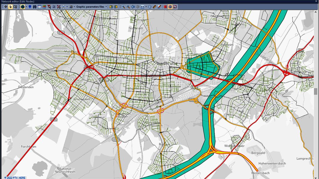 PTV Visum software city mapping digital twins