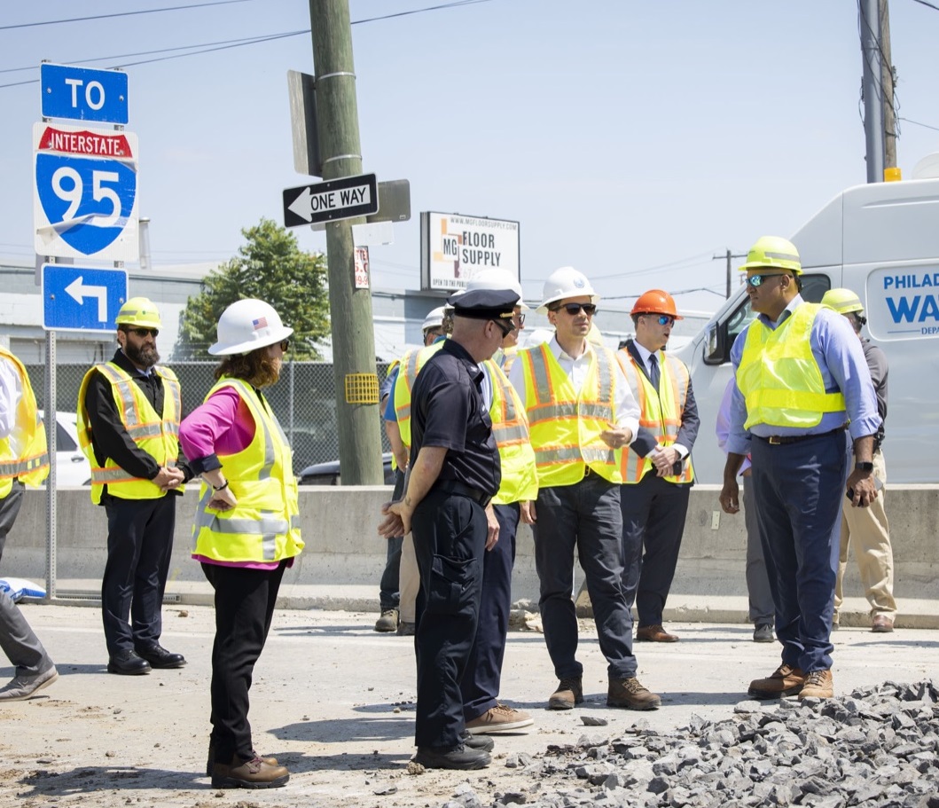 I-95 collapse - Pete Buttigieg and Shailen Bhatt  CREDIT Commonwealth Media Services