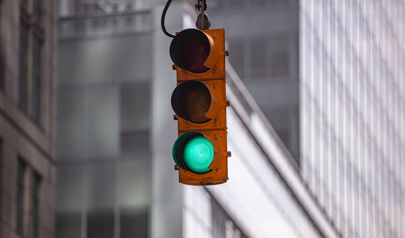 Traffic signals Richard Nixon California retiming smart mobility © Rawf88 | Dreamstime.com