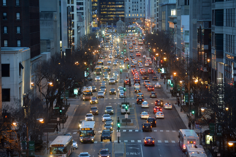 Chicago Illinois traffic control real-time data signals © Celso Pupo Rodrigues | Dreamstime.com