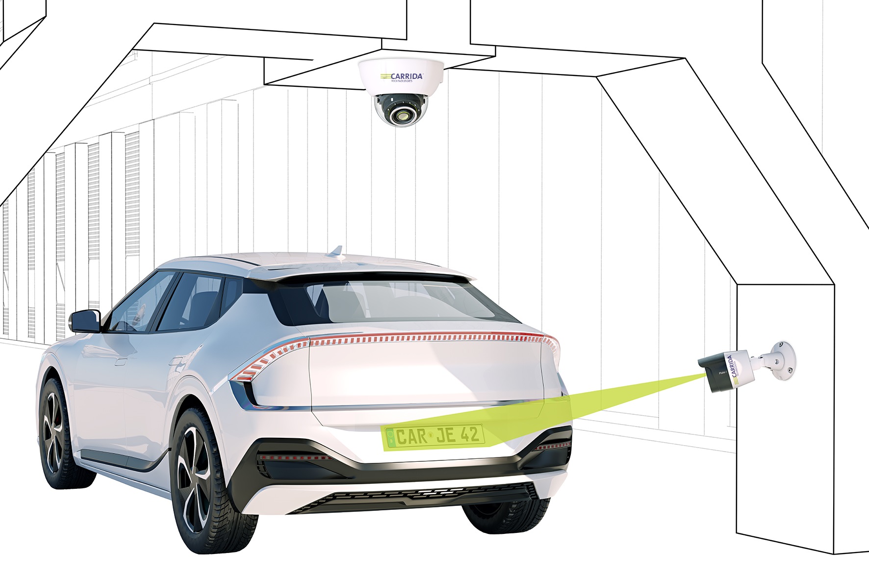 Camera ANPR software detection parking