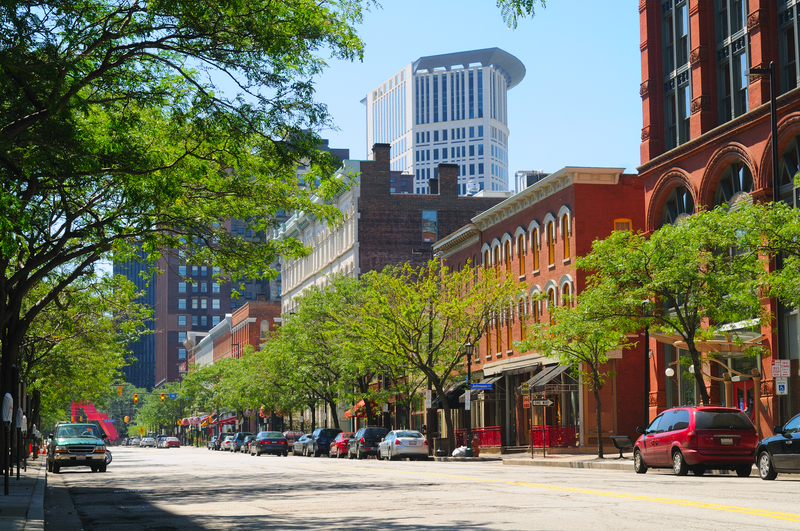 Cleveland Ohio parking touchscreen solution ANPR © Kenneth Sponsler | Dreamstime.com