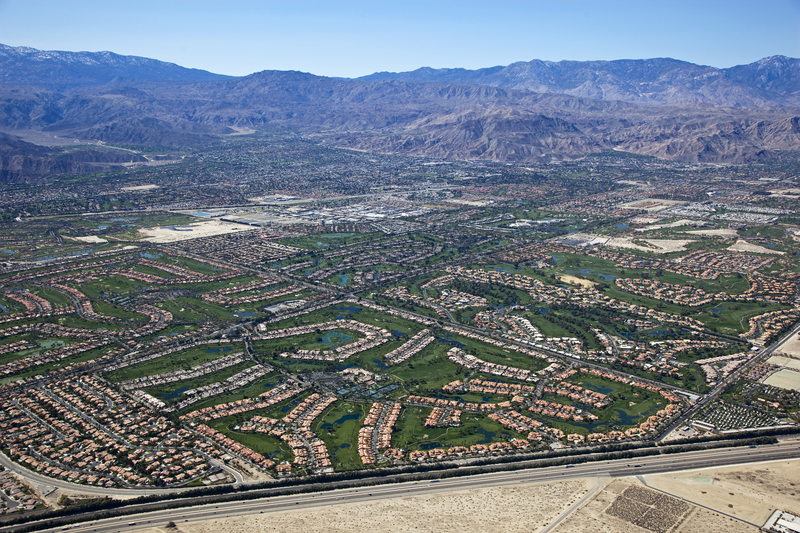 Coachella music arts traffic Indian Wells © Timrobertsaerial | Dreamstime.com