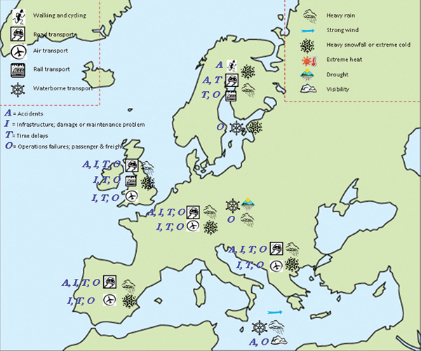 EWENT project was set up to research the effects of severe weather on transport systems in Europe