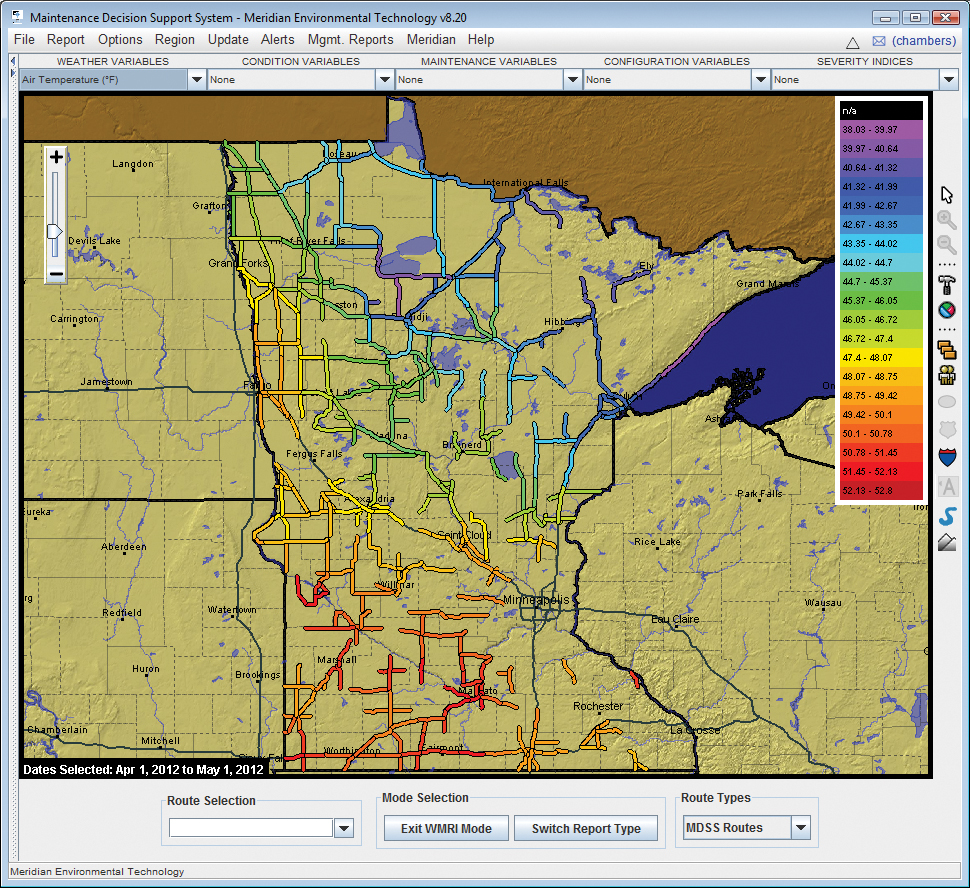 MDSS archives weather data 