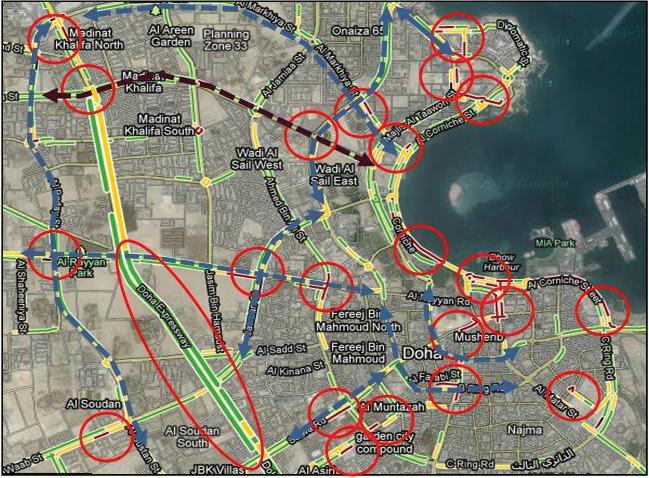 existing traffic challenges in Doha