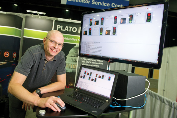 PLATO is put through its paces by Thomas Bauer, CEO of Heusch Boesefeldt America Thomas Bauer, CEO of Heusch Boesefeldt America