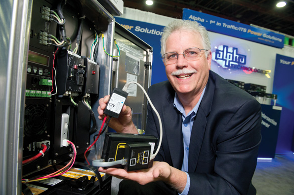 Dennis Bennett of Alpha Technolgies with the PowerAgent Dennis Bennett
