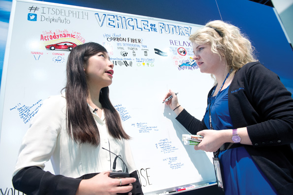 Dreaming of the future: The students visualised their ideas Delphi students