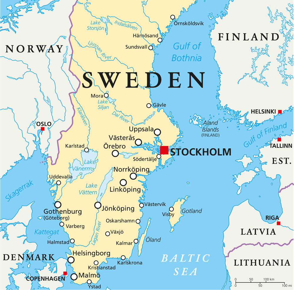 Sweden is the largest of the Nordic states © Peter Hermes Furian | Dreamstime.com