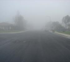 Bakersfield dense fog region