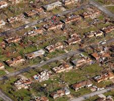 The aftermath of the 2011 Joplin tornado