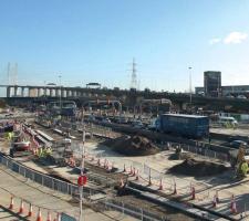 Dartford Tunnel The marshalling area