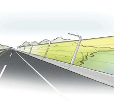 Solar noise barriers 