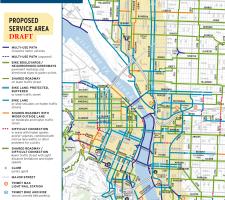 Portland's fledgling BikeShare map