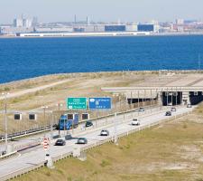 The Lernacken toll plaza signage