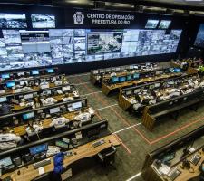 The video wall in Rio’s Operations Centre