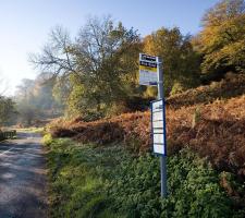 rural bus stop