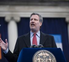 New York City mayor, Bill de Blasio