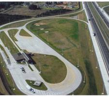 Aerial photo of weigh station