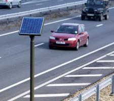 MtPole with solar panel and GPRS antenna