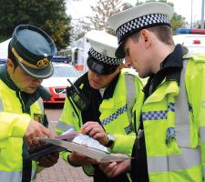 Spanish and British police officers