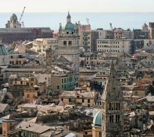 Skyline view of Genova