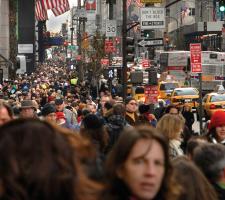 crowded street