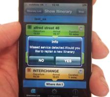 TfGm developed travellers information smart phone apps