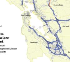 San Francisco Bay Area express lane network