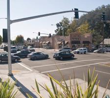 Crossroad with Intersection Violation Warning system 