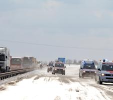 Snow brought traffic chaos to Hungary and Slovakia in March