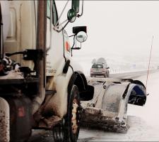 Snow plough on E470