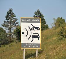 speed camera sign 