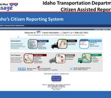 Citizen Reporting page