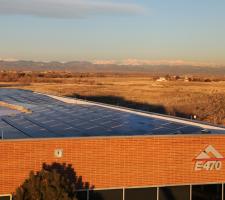 The array on the roof of the E-407 administration building