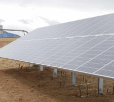 A ground-mounted array installed on the Northwest Parkway