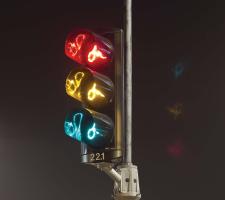 cyclists traffic light 