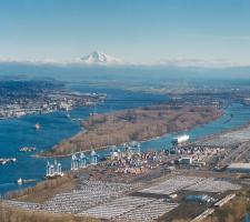 The port of Portland, Oregon