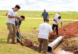 IBTTA Volunteer day hazardous site to a playing field