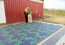 Solar parking lot in Idaho